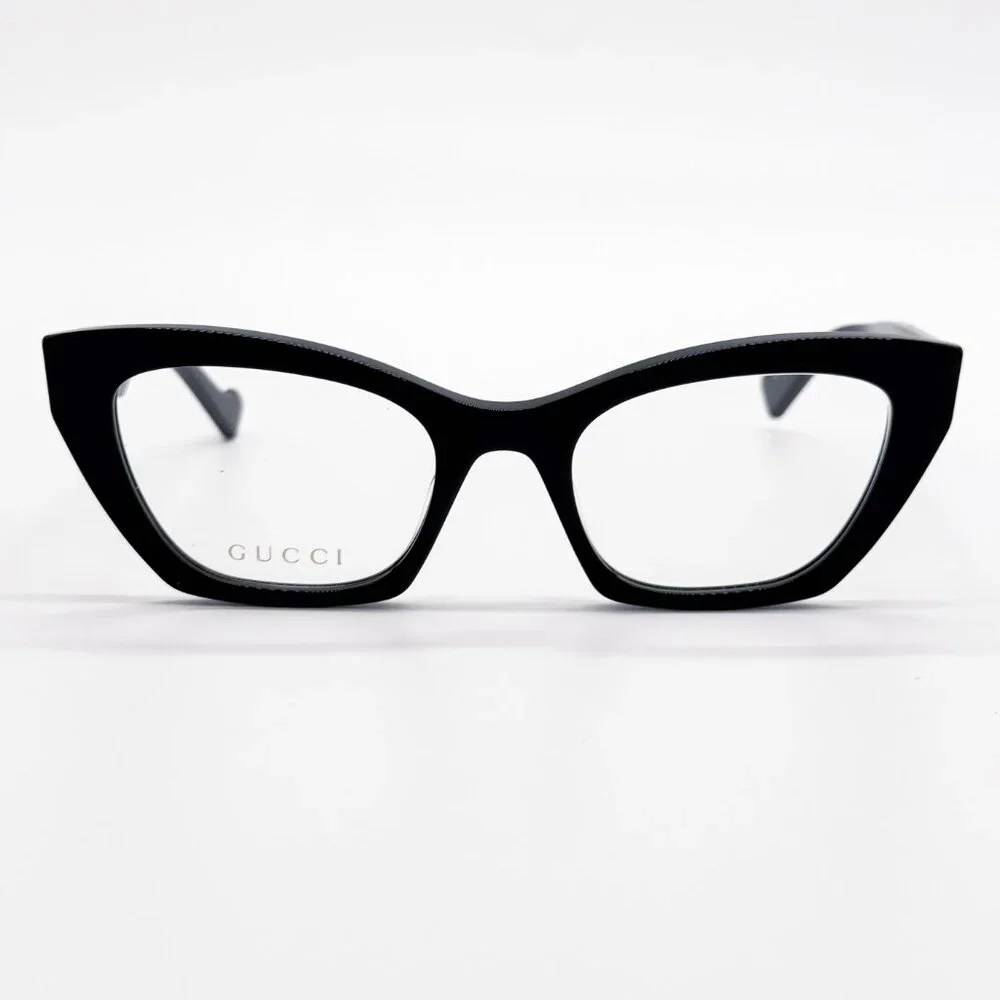NEW GUCCI GG1334O 001 EYEGLASSES WOMEN BLACK CAT EYE EYEWEAR GUCCI